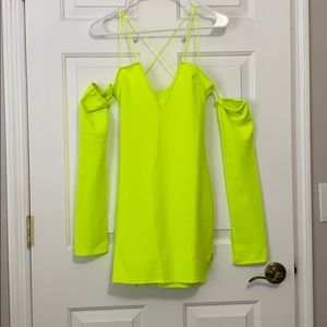 Neon mini dress